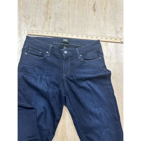 Paige Verdugo Ankle Skinny Jeans Dark Wash Denim Comfort Stretch Size 29 - Picture 3 of 5